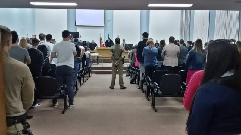 J&uacute;ri popular ocorreu nesta ter&ccedil;a-feira (13). – Foto: TJSC/Divulga&ccedil;&atilde;o/ND