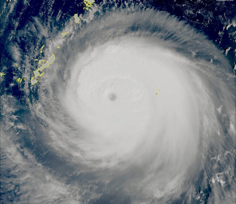 super tufão se forma no sul da ásia e não deve atingir SC