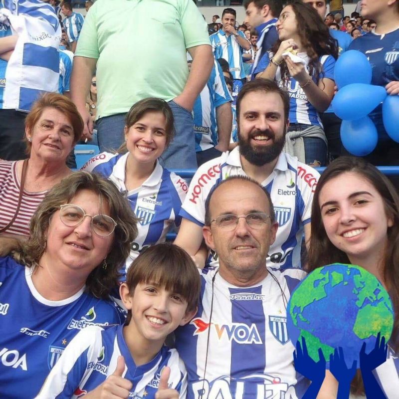 Valter Ricardo Martins e sua fam&iacute;lia na Ressaca&nbsp; – Foto: Valter Ricardo Martins/acervo pessoal