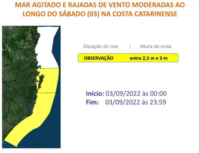 Ventos de até 65 km/h podem atingir SC &#8211; Foto: Defesa Civil/Divulgação/ND