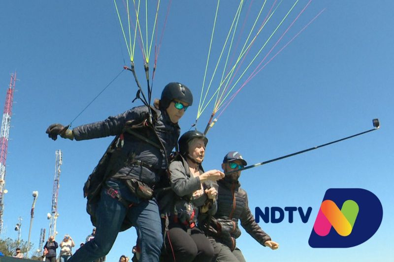 Com 82 anos, Marly j&aacute; voo diversas vezes – Foto: Ricardo Alves/NDTV