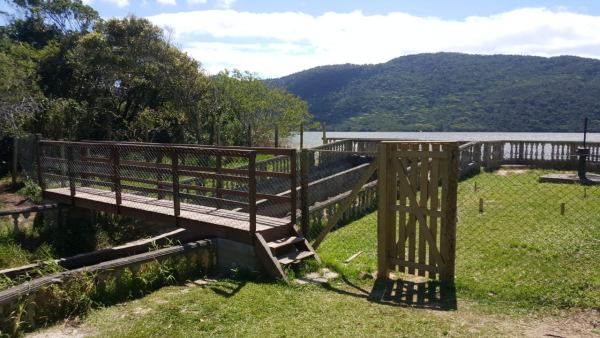 Estrutura da Casan na Lagoa do Peri – Foto: Casan/Divulga&ccedil;&atilde;o/ND