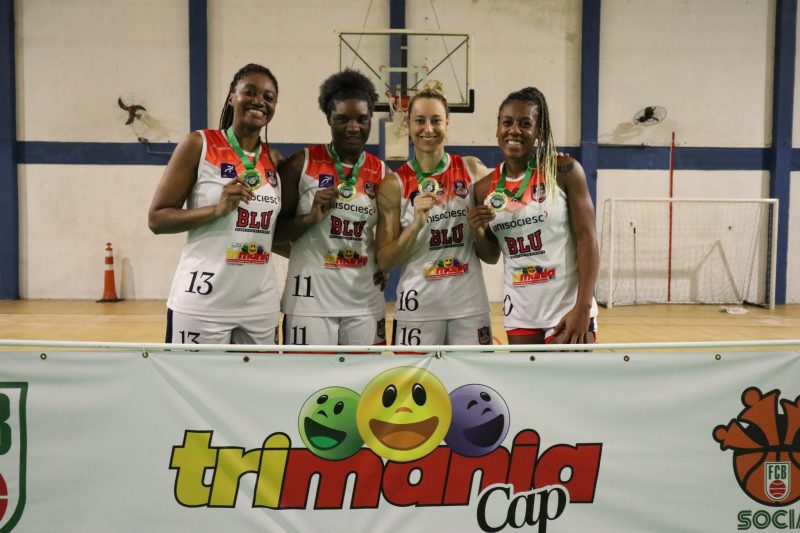 Unisociesc Blumenau conquistou o t&iacute;tulo no Basquete 3×3 Feminino – Foto: VICTOR GUIAO/ND