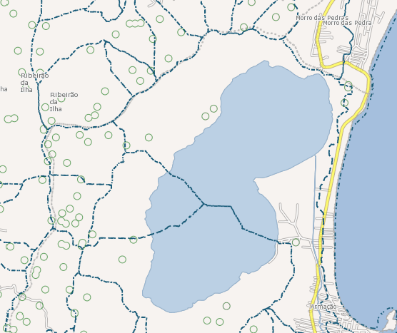 Rios que desaguam na Lagoa do Peri – Foto: PMF/Divulga&ccedil;&atilde;o/ND