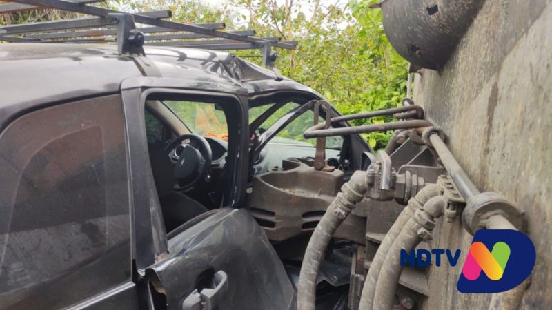 carro ficou destruído 