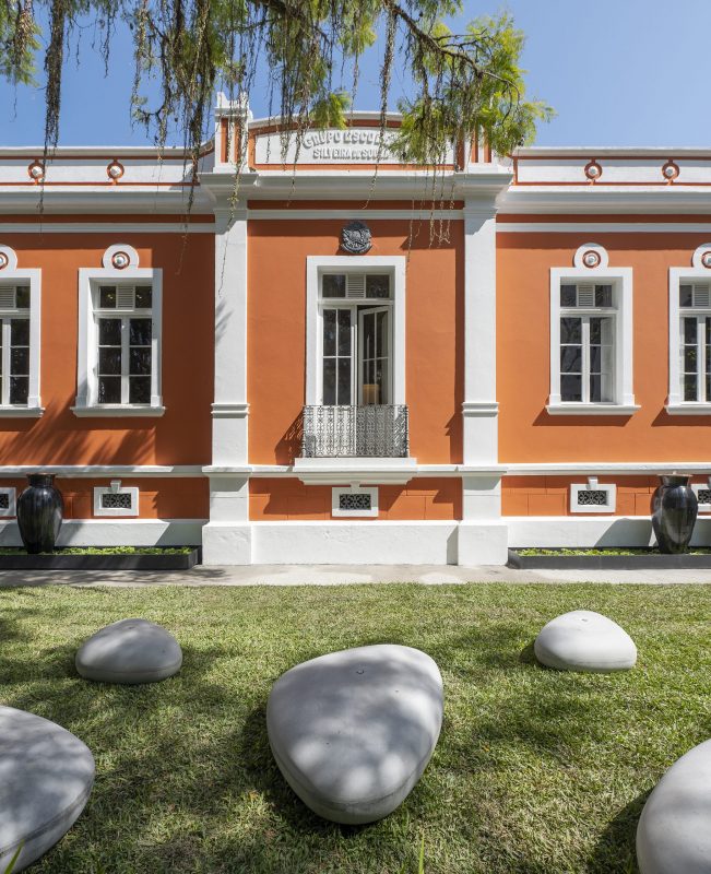 Pr&eacute;dio da escola foi revitalizado para receber a CASACOR/SC – Foto: Lio Simas/Divulga&ccedil;&atilde;o/ND