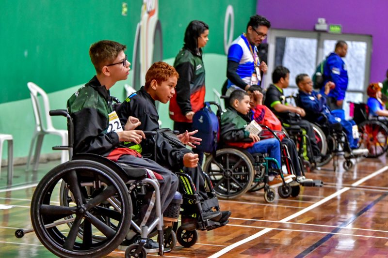 Torneio de Bocha da Etapa Regional de S&atilde;o Paulo das Paralimp&iacute;adas Escolares 2022, no CT Paral&iacute;mpico – Foto: Arquivo/Alexandre Carvalho/ND