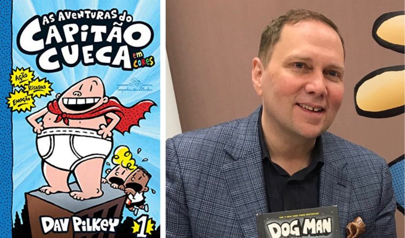 Livro aventuras do capitão cueca