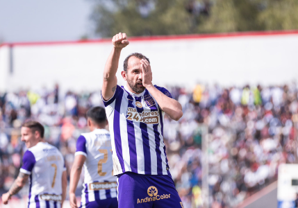 Barcos fez o gol do Alianza – Foto: FPF/Divulga&ccedil;&atilde;o