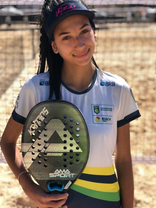 Manezinha Bea Val&eacute;rio &eacute; destaque no Beach Tennis catarinense – Foto: divulga&ccedil;&atilde;o