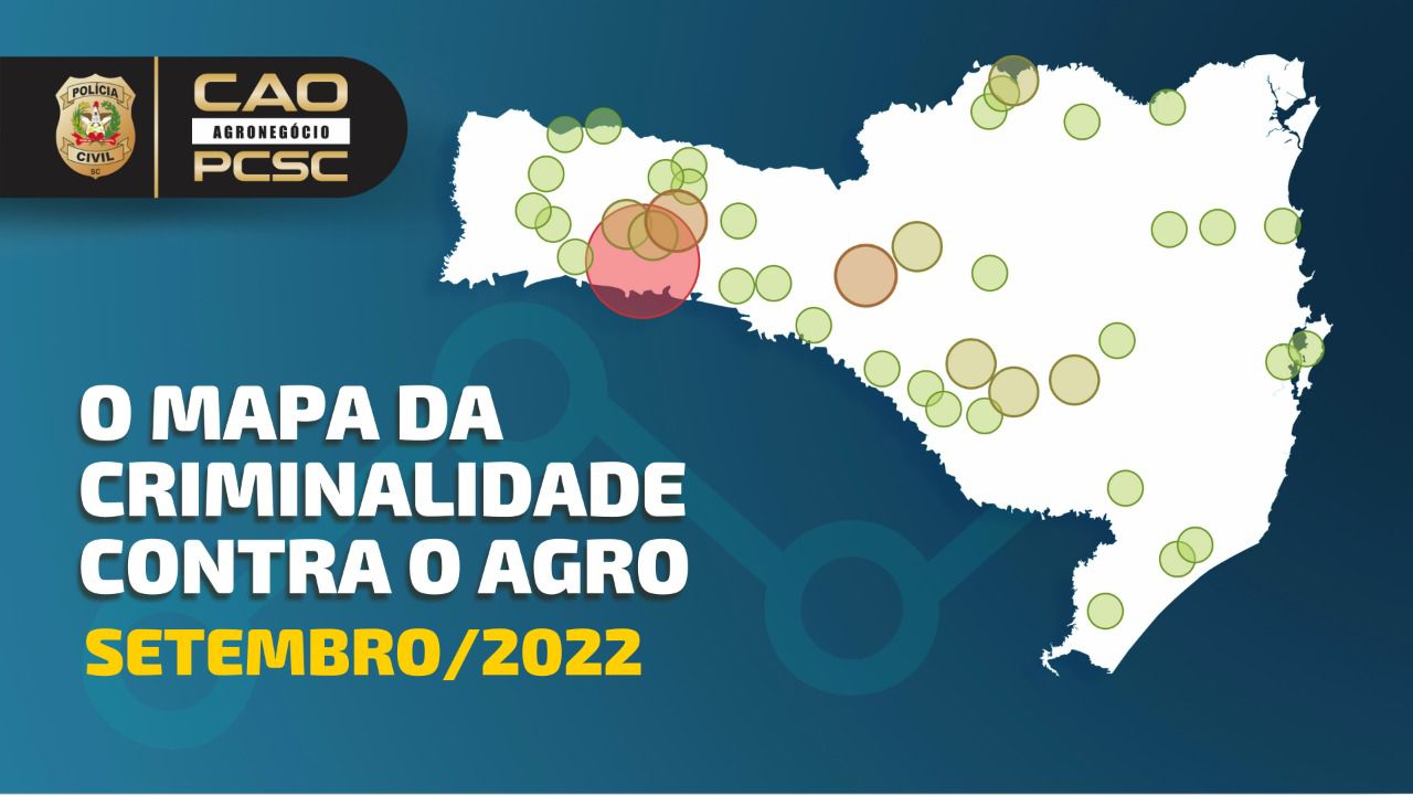 O município de Chapecó lidera mais uma vez os crimes contra o agronegócio em Santa Catarina.  - CAOGRO/Reprodução/ND