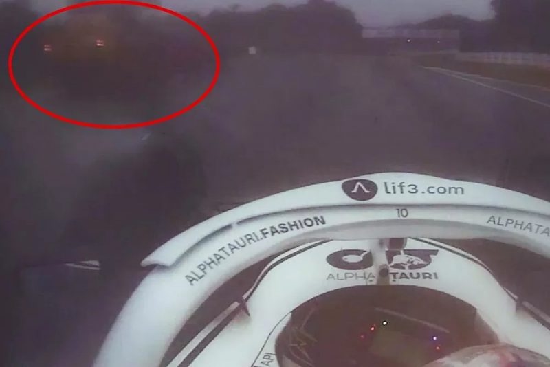 Trator na pista quase causa grave acidente na F1