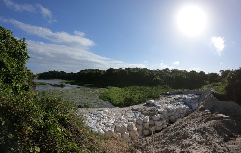 Estrutura da Casan nas dunas perto da Lagoa da Concei&ccedil;&atilde;o ap&oacute;s desastre de janeiro de 2021 – Foto: Leo Munhoz/ND