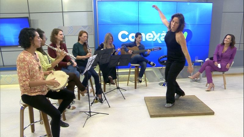 A sapateadora Marina Coura apresenta-se todos os s&aacute;bados em Florian&oacute;polis – Foto: Reprodu&ccedil;&atilde;o/NDTV