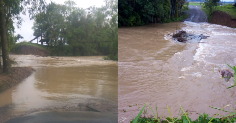 Mesmo com a recess&atilde;o nos rios de SC a Defesa Civil continua o monitoramento &mdash; Foto: Defesa Civil Municipal/Divulga&ccedil;&atilde;o/ND