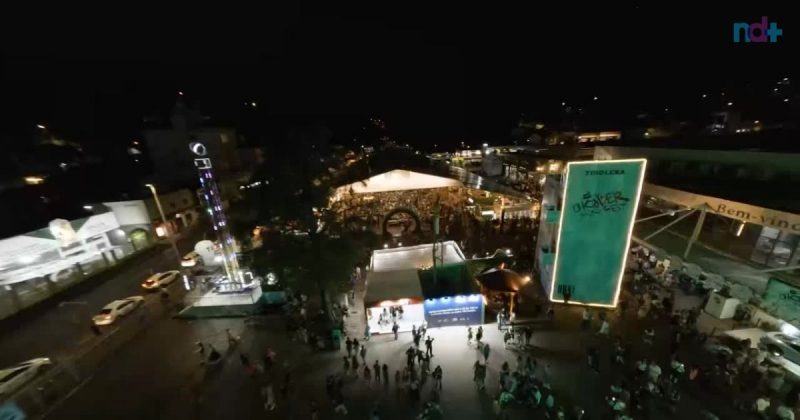 V&Iacute;DEO: Drone sobrevoa interior da Oktoberfest e registra imagens nunca vistas antes – Foto: Gustavo Remor (Ag&ecirc;ncia Guru)