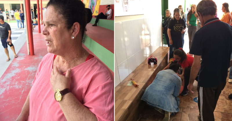 Eleitora passam mal, mes&aacute;ria vai ajudar e desmaia em Crici&uacute;ma – Foto: Daniela Savi/Divulga&ccedil;&atilde;o