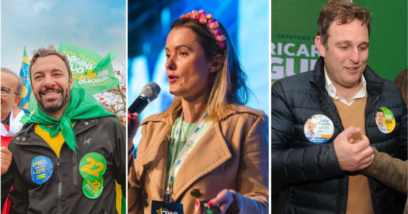 Saiba quem s&atilde;o os tr&ecirc;s deputados federais eleitos em Crici&uacute;ma – Foto: Montagem/ND