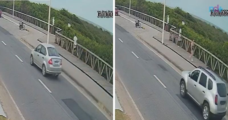 Jovem caminhava pela orla da praia Central de Navegantes, quando sofreu tentativa de estupro – Foto: Reprodu&ccedil;&atilde;o/ND
