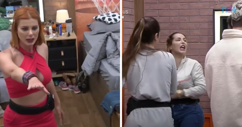 Deborah e Deolane tretam mais uma vez em A Fazenda – Foto: Playplus/Record TV/Reprodu&ccedil;&atilde;o