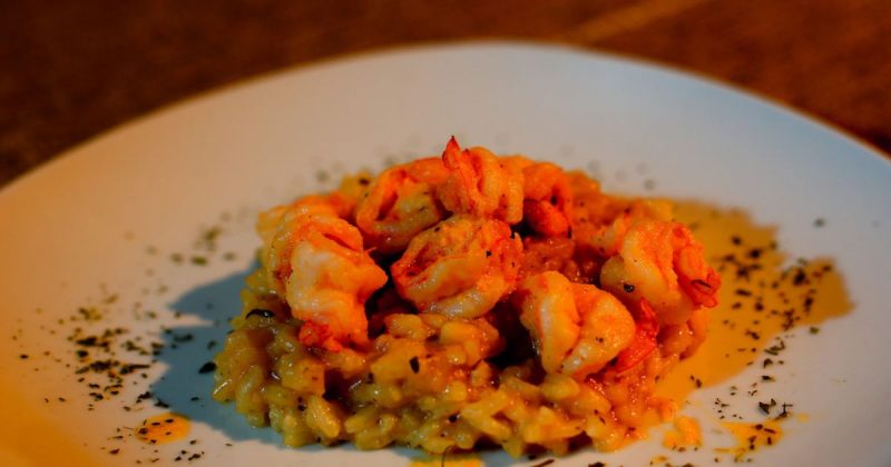 Risoto gigante serve aproximadamente 3 mil pessoas gratuitamente no Festival do Camar&atilde;o em Porto Belo – Foto: Festival do Camar&atilde;o/arquivo/Reprodu&ccedil;&atilde;o