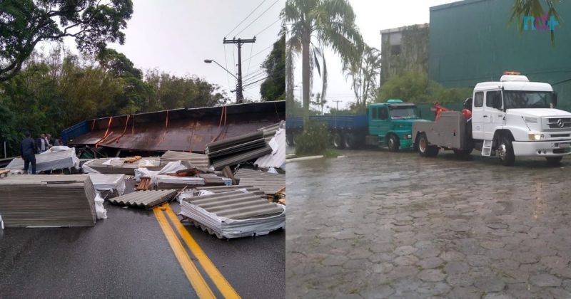 Ap&oacute;s queda de carga no Morro da Lagoa fila j&aacute; est&aacute; em 6 km – Foto: GMF/Divulga&ccedil;&atilde;o/ND