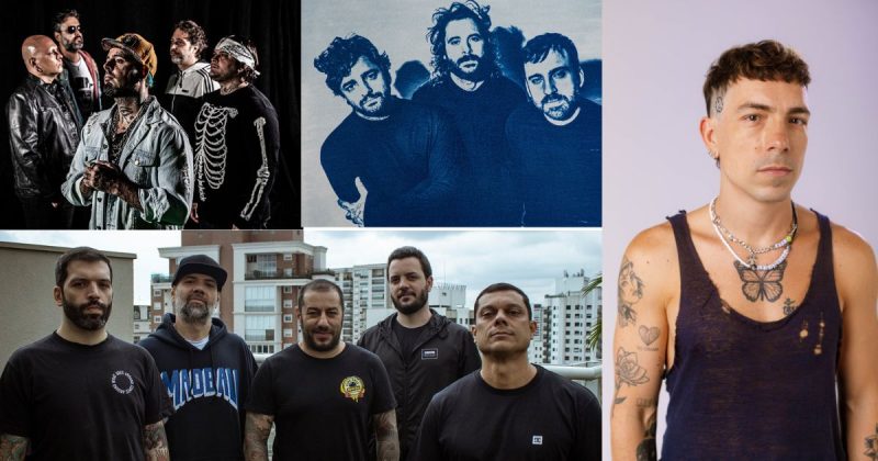 Festival Rock Session re&uacute;ne nomes do hardcore, pop e rock nacional em Florian&oacute;polis – Foto: Montagem/ND