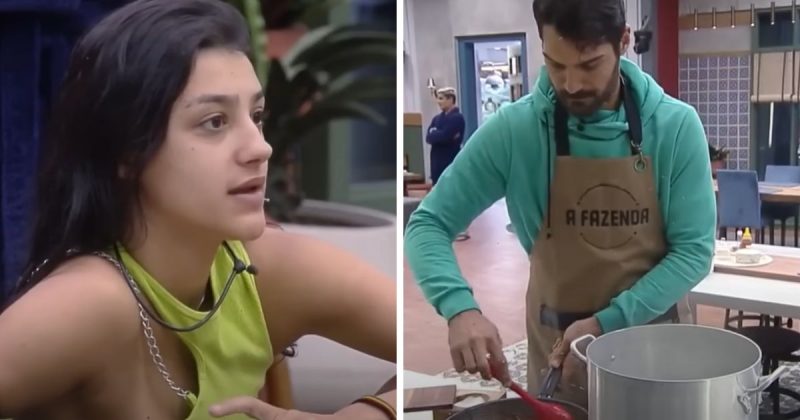 Pe&otilde;es ficam 48 horas sem g&aacute;s em A Fazenda – Foto: Reprodu&ccedil;&atilde;o/Playplus/Record TV