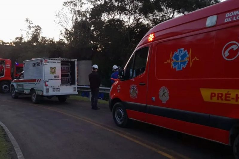 Socorristas foram acionados por volta das 16h desta sexta-feira (7) – Foto: Corpo de Bombeiros Volunt&aacute;rios de Lontras/Divulga&ccedil;&atilde;o