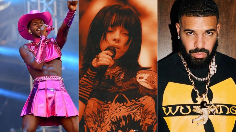 Billie Elish, Drake e Lil Nas X s&atilde;o confirmados no line-up do Lollapalooza – Foto: Reprodu&ccedil;&atilde;o/ND