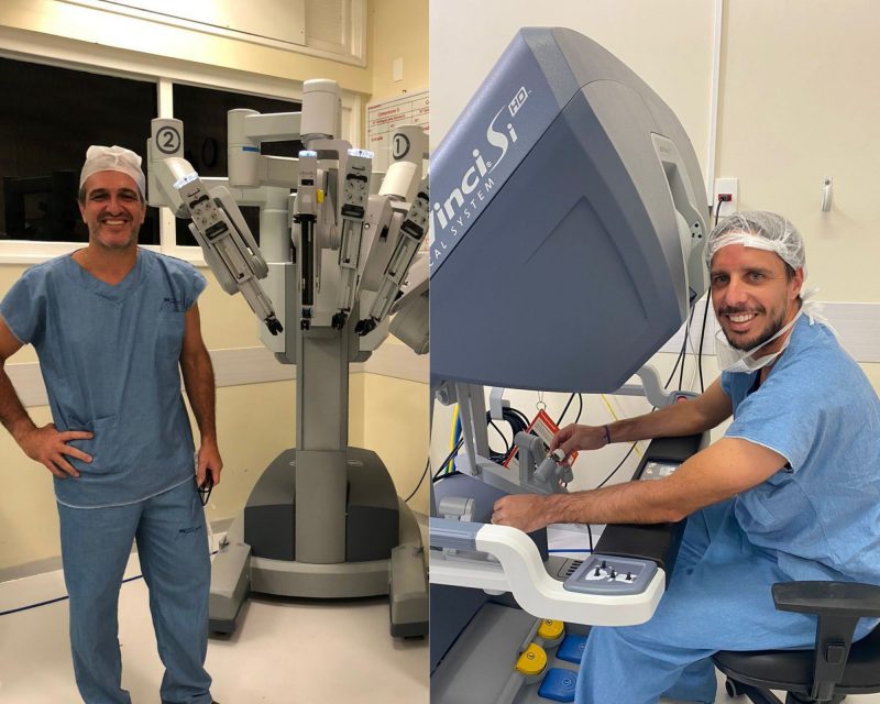 Dr. Eduardo Martignago e Dr. Pedro Trauckzynski – Foto: Divulga&ccedil;&atilde;o/ Gabriel Silva/Comunica&ccedil;&atilde;o HSI/ND