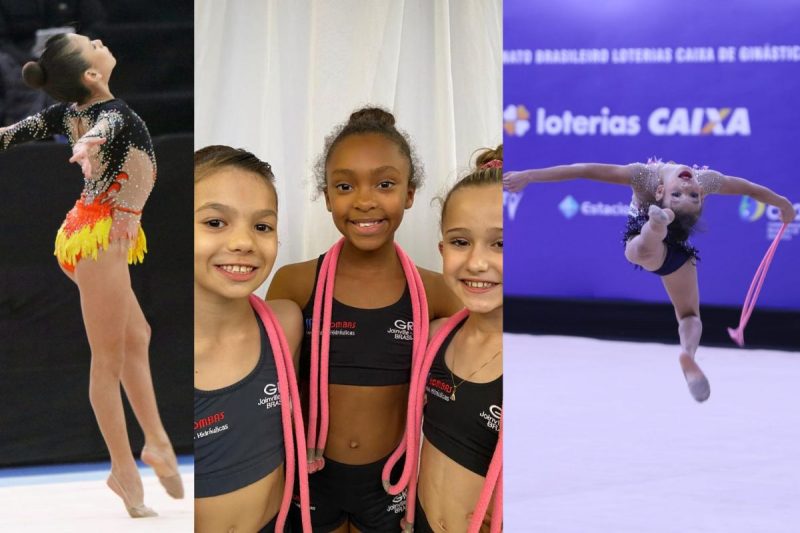 Trio joinvilense vai disputar o Sul-Americano de Gin&aacute;stica R&iacute;tmica – Foto: Arquivo Pessoal/Divulga&ccedil;&atilde;o/ND