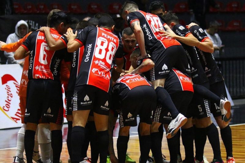 Elimina&ccedil;&atilde;o nas quartas de final da Liga Nacional n&atilde;o reflete o tamanho do JEC Futsal – Foto: Juliano Schmidt/JEC Futsal/Divulga&ccedil;&atilde;o/ND
