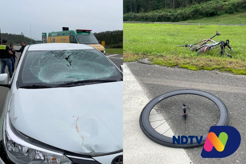 Acidente aconteceu no fim da manh&atilde; desta segunda-feira (31), na BR-101 – Foto: Felipe Bambace/NDTV