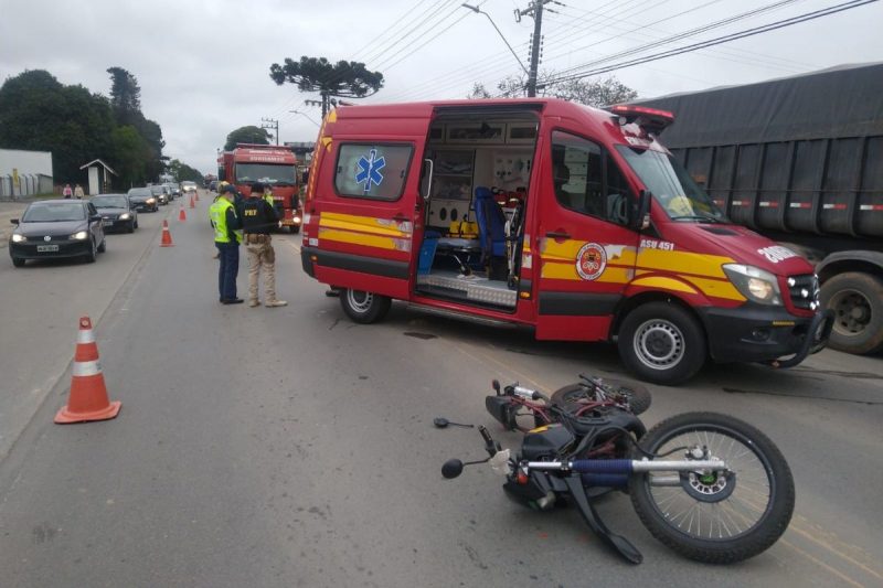 Acidente aconteceu na manh&atilde; desta segunda-feira (3), na BR-280 – Foto: BBM/Divulga&ccedil;&atilde;o/ND