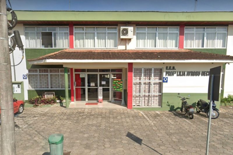 Caso aconteceu na Escola de Ensino B&aacute;sico Professora Lilia Ayroso Oechsler, em Jaragu&aacute; do Sul – Foto: Reprodu&ccedil;&atilde;o/GoogleMaps