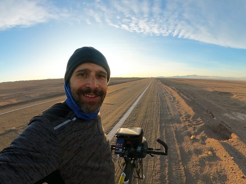 Diego atravessou a América de bicicleta para acompanhar a final da Copa Libertadores