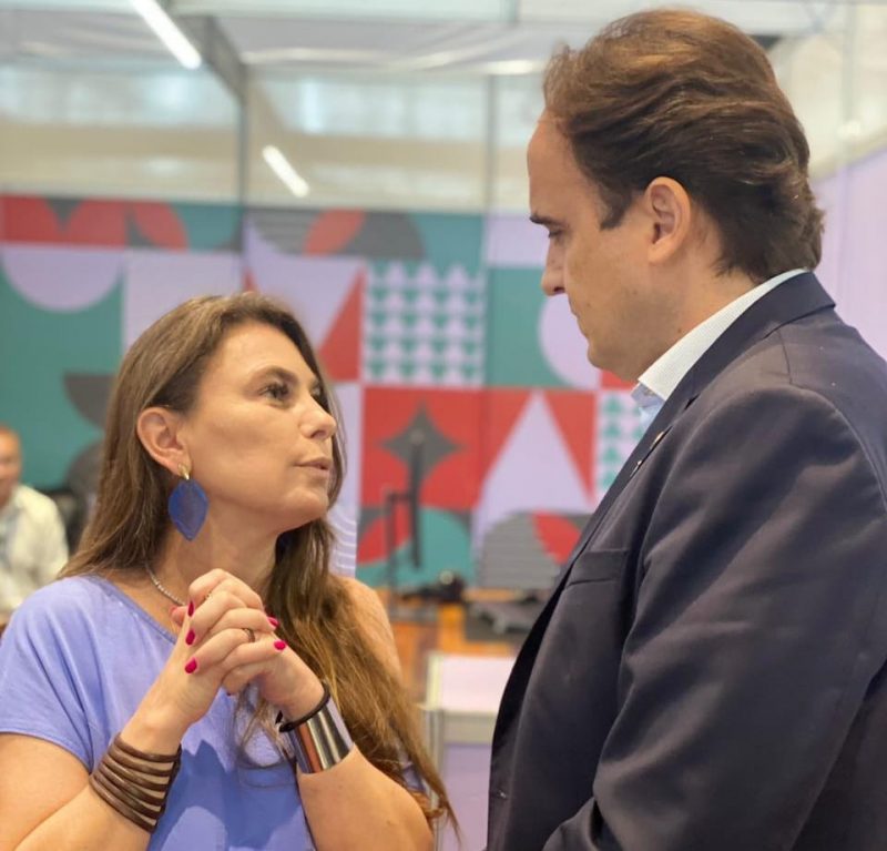 Paulinha e Carlos Humberto conversaram sobre parceria por projetos pela regI&atilde;o – Foto: Assessoria Paulinha/Divulga&ccedil;&atilde;o ND