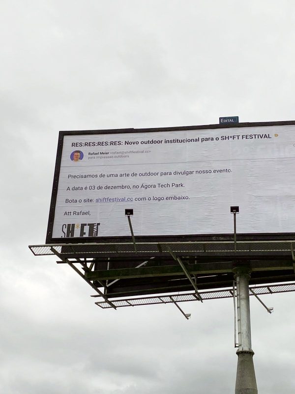 Postagem com o outdoor tem mais de 20 mil curtidas – Foto: Divulga&ccedil;&atilde;o/ND