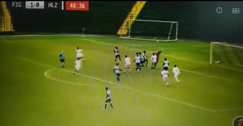 Figueirense quase sofreu empate em lance bizarro – Foto: FCF TV/Reprodu&ccedil;&atilde;o
