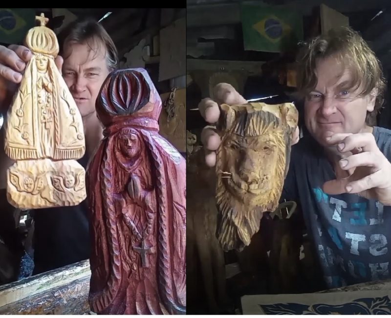 Ele faz, exibe as obras e cativa cada vez mais os internautas . – Foto: Reprodu&ccedil;&atilde;o/Divulga&ccedil;&atilde;o ND