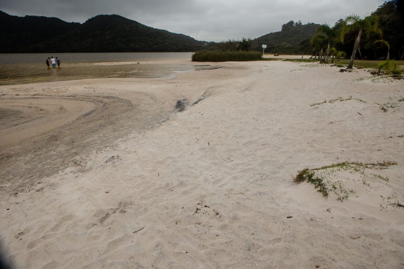 Estiagem na Lagoa do Peri em 2019 – Foto: Arquivo/Flavio Tin/ND