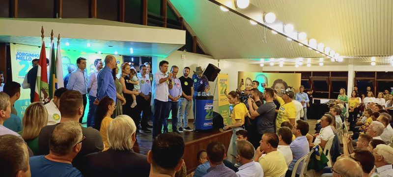 Candidato ao Governo pelo PL, Jorginho Mello participou de evento em Crici&uacute;ma – Foto: Divulga&ccedil;&atilde;o/ND