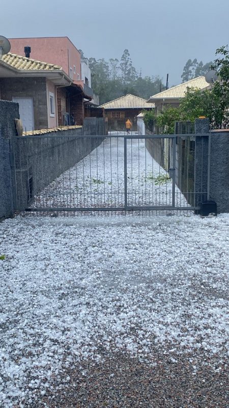 Bairros Guarda do Cubat&atilde;o (bastante atingindo pelo fen&ocirc;meno), Barra do Ariri&uacute; e Ariri&uacute; da Formiga foram os mais atingidos – Foto: Divulga&ccedil;&atilde;o/ND