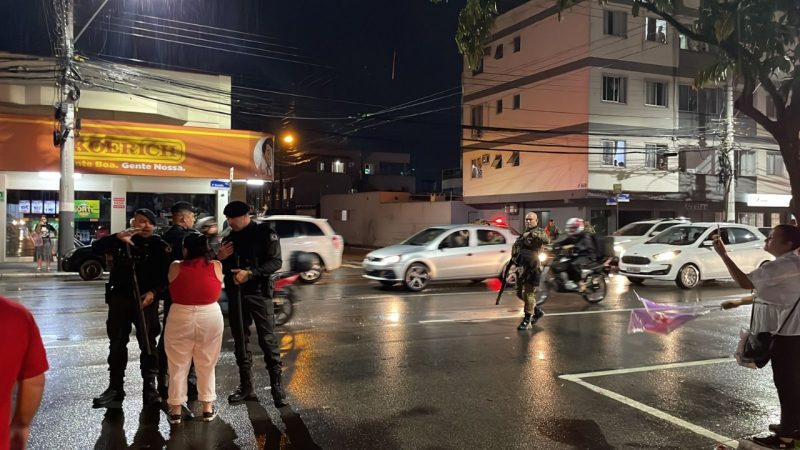 Guardas municipais estiveram no local – Foto: BC Pela Democracia/PT-BC