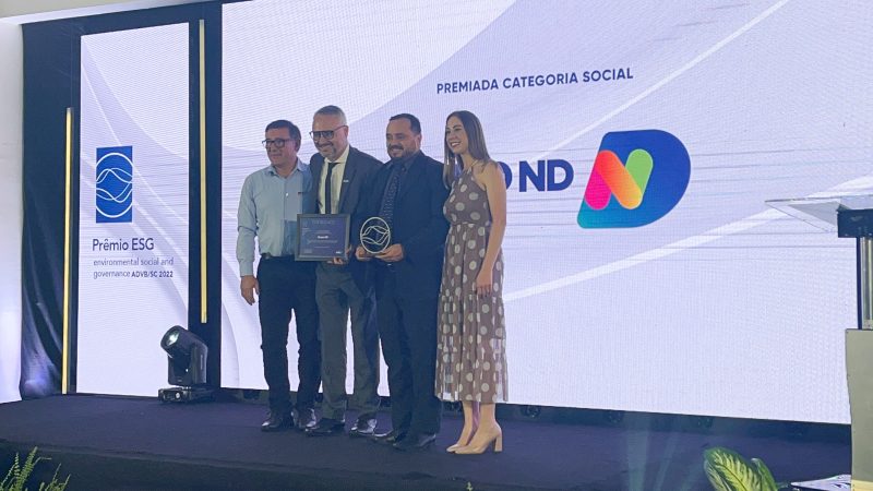 Grupo ND recebeu pr&ecirc;mio em Chapec&oacute; – Foto: Willian Ricardo/ND