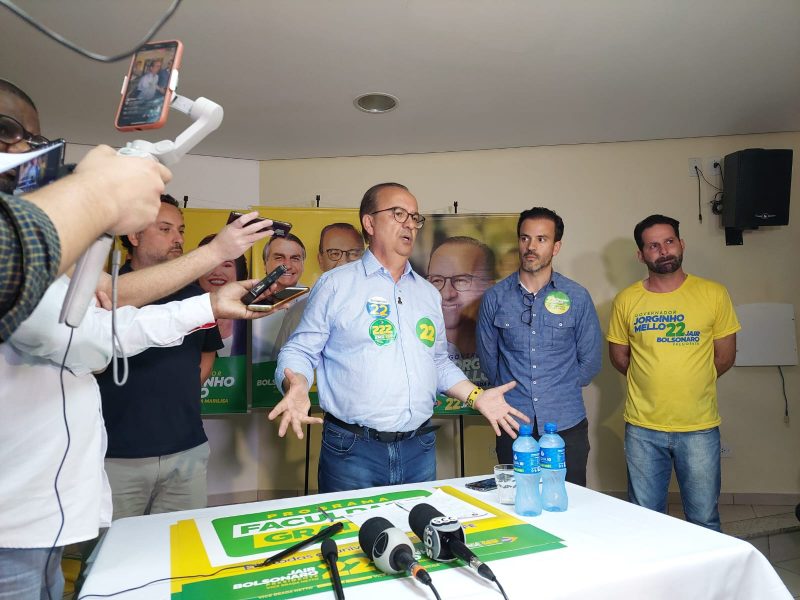 Jorginho Mello est&aacute; no 2&ordm; turno – Foto: Caroline Figueiredo/ND