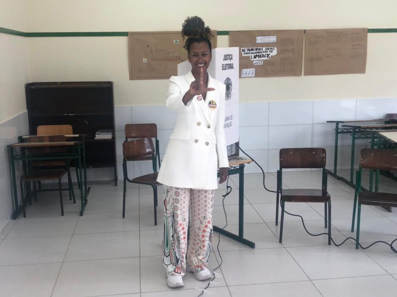 Candidata a vice-governadora de SC vota em I&ccedil;ara – Foto: Juno C&eacute;sar/Divulga&ccedil;&atilde;o/ND