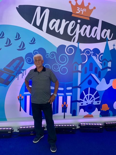 Laurival tamb&eacute;m foi eleito 1&ordm; Pr&iacute;ncipe do concurso O Mais Belo Idoso de Itaja&iacute; 2022 – Foto: Amanda Bonatti/Arquivo pessoal/ND