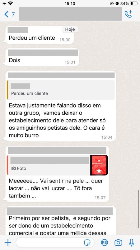 Lista pede boicote a supostos com&eacute;rcios petistas – Foto: Reprodu&ccedil;&atilde;o/Internet